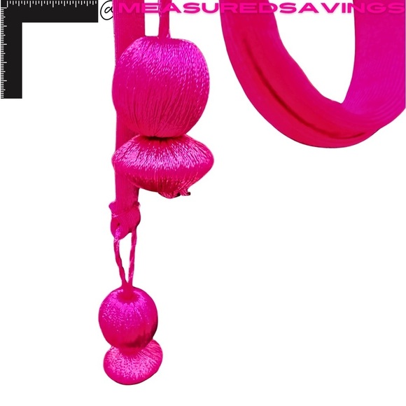 Trina Turk [NWT - 10] Pink Glitter Cosmos Triangle Bikini Top - Picture 6 of 8